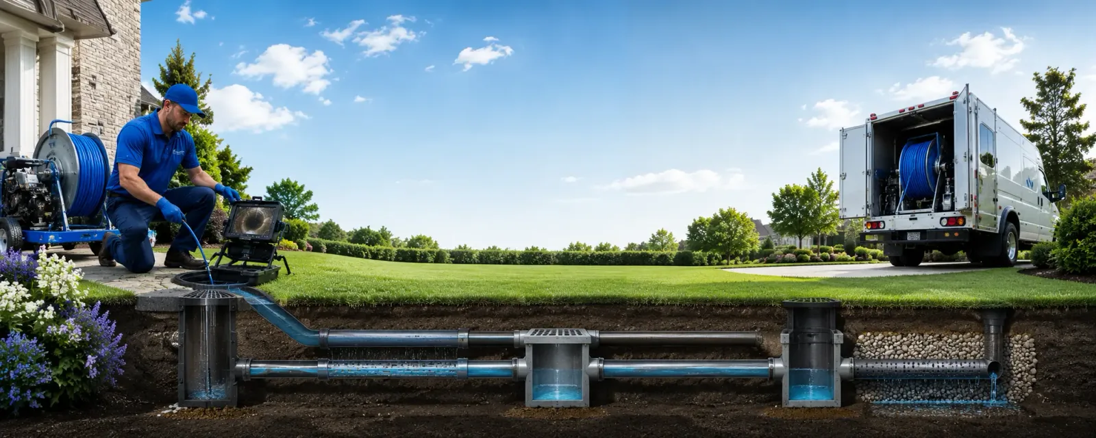 Outdoor drain cleaning information for Bay Center, WA
